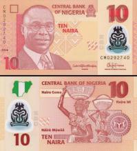 10 Naira Nigéria 2018, polymer P39i UNC - Kliknutím na obrázok zatvorte -